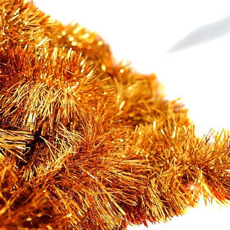 25m Orange Christmas Tinsel 100mm Wide Amazing Christmas