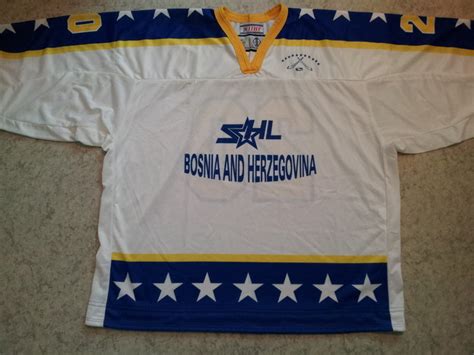 Bosnia & Herzegovina - Jussi's game worn IIHF ice hockey jerseys