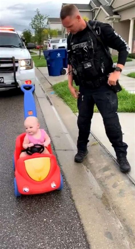 Officer Pulls Over Toddler Daughter For Driving On The Wrong Side Of