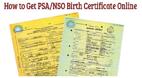 How To Apply NSO Birth Certificate Using Online Application