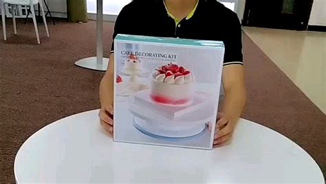 Cake Decorating Kit Turntable 106 Pcs Baking Set Turntable Cake Stand ...