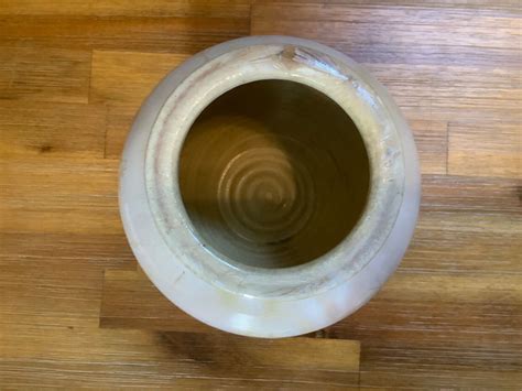 Crystalline Studio Pottery Vase By Linda Potts Of Pottstown Pottery