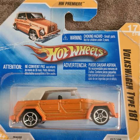 Embalagem Danificada Hot Wheels Premiere Volkswagen Type 181 Universo Hot Wheels