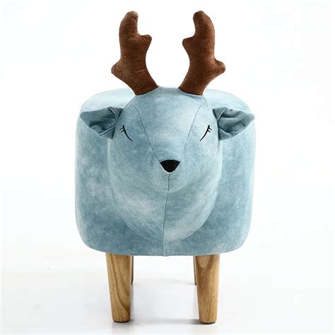 Домашний низкий табурет, Маленькая деревянная скамейка с животными из ...