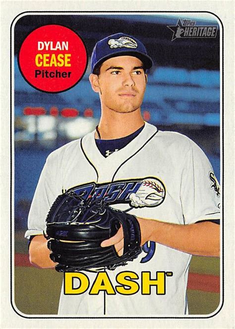 Dylan Cease baseball card (Chicago White Sox, Winston-Salem Dash) 2018 ...