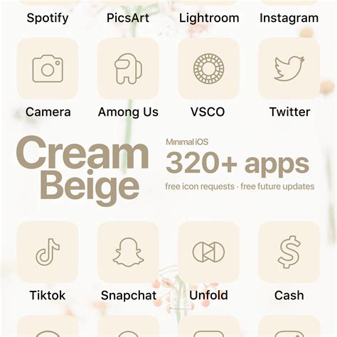 Cream Beige Nude App Icons For Aesthetic Ios Home 1176 The Best Porn