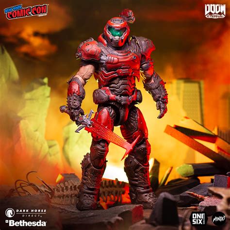 Doom Eternal Doom Slayer ⅙ Scale Action Figure Mondo Crimson Variant