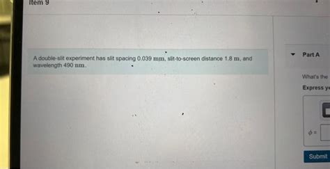 Solved Part A What's the phase difference between two waves | Chegg.com