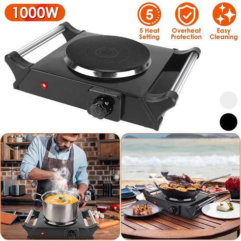 Moclever Electric Stove W Electric Single Burner Portable Heating Hot Plate Stove Countertop