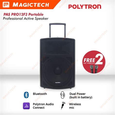 Jual Polytron Professional Active Speaker Inch Pas Pro F Portable