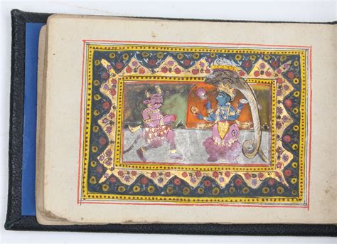 Miniature Bhagavad-Gita manuscript. by [Bhagavad-Gita].: Manuscript ...