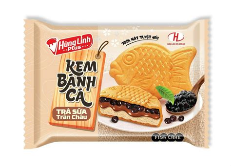 Kem Bánh cá vị trà sữa, 12 chiếc/thùng