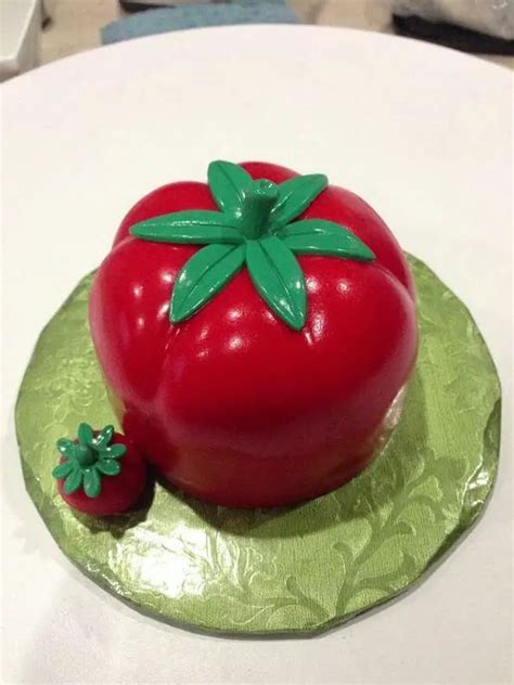 Tomato birthday cake