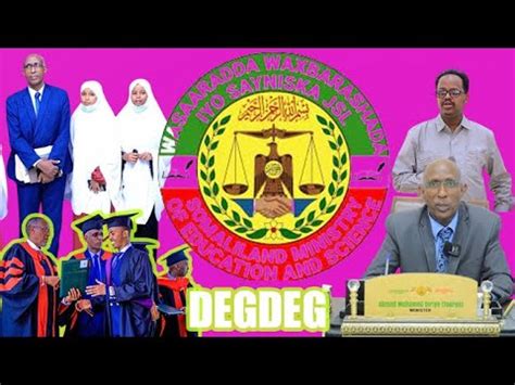 DEGDEG Wasaaradda Waxbarashada Somaliland Oo Dalkeedii Ka Horumartay