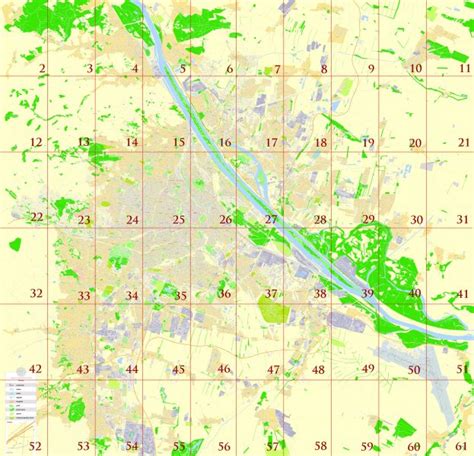 Vienna Austria Tourist Map multi-page atlas, contains 60 pages vector PDF