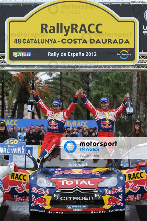 Sebastien Loeb Fra And Daniel Elena Mc Citroen Ds Wrc Celebrate