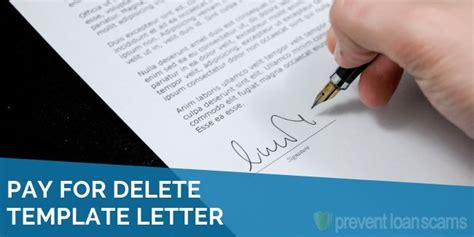 Pay For Delete Letter Updated Tips Template Guide