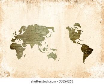 World Map Vintage Artwork Stock Illustration 33854263 | Shutterstock