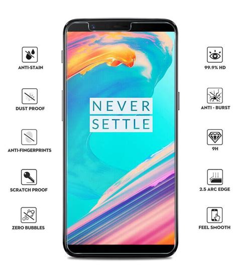 Oneplus 5t Tempered Glass Screen Guard By Case U Tempered Glass