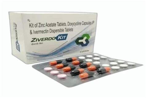 Ziverdo Kit Tablets Zinc Acetate 50mg Doxycycline 100mg Ivermectin