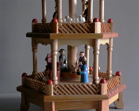 Nativity Spinning Christmas Pyramid Carousel By Etsplace On Etsy