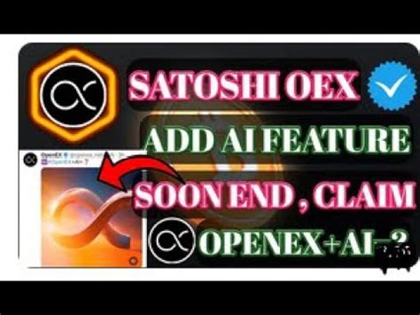 Core Oex Airdrop Update Openex Add Ai Feature Satoshi Oex Mining