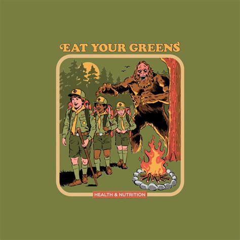 Eat Your Greens Mens T Shirt Steven Rhodes