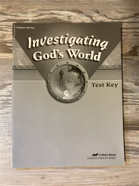 Abeka Investigating Gods World 4th Teacher Test Key Homeschool Central