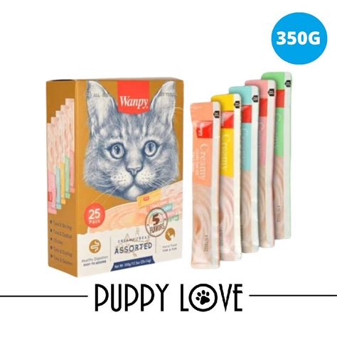 Wanpy Creamy Cat Treats 350g (25 x 14g) | Lazada