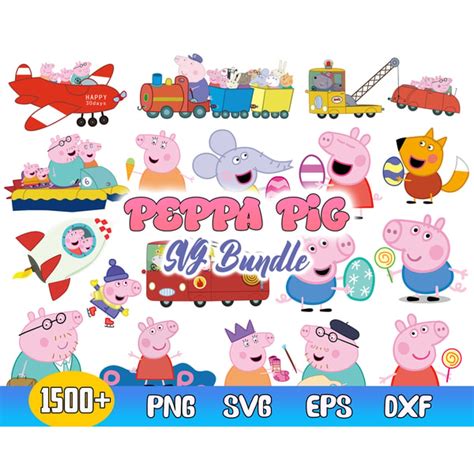 Bundle Peppa Pig Svg Peppa Pig Svg Peppa Pig Vector Peppa Inspire