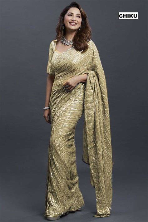 MADHURI DIXIT SAREES COLLECTION LATEST BOLLYWOOD STYLE SAREE OF MADHURI DIXIT WARDROBE