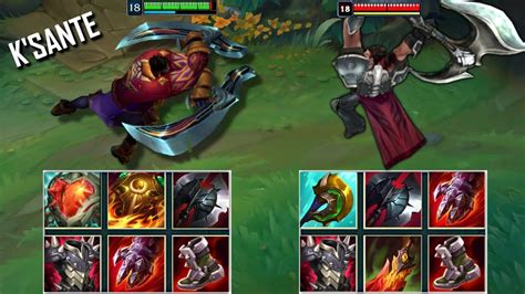 K Sante Vs Darius Full Build Fights Darius Pentakills Youtube