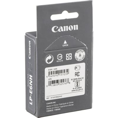 CANON BATTERY PACK LP-E6NH Best Price: thereliablestore.com: Batteries ...