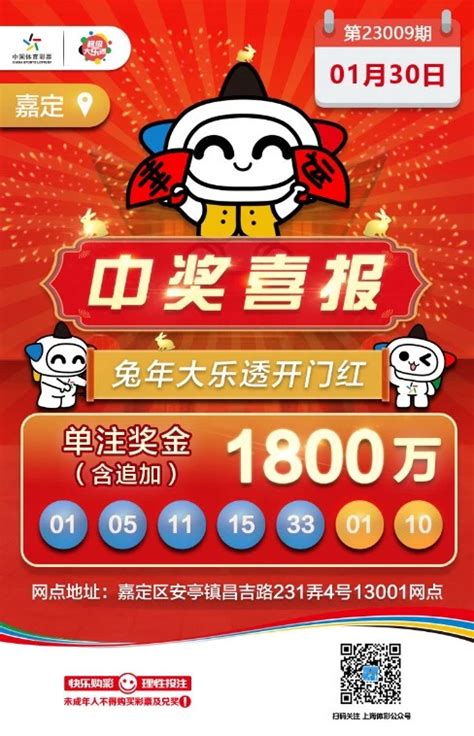 体彩 兔年开门红！上海购彩者获大乐透1800万元头奖体育 文汇网