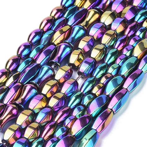 Wholesale Electroplate Non Magnetic Synthetic Hematite Beads Strands