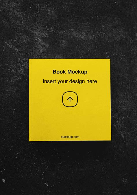 Square Book Cover Mockup