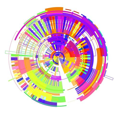 Disco De Formas Geom tricas Coloridas Ilustração do Vetor Ilustração