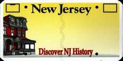 New Jersey Discover NJ History License Plates