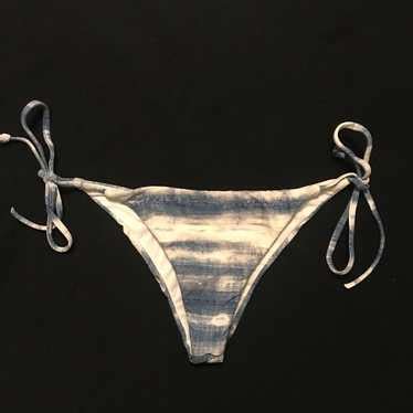 Billabong Blue And White Tie Dye Bikini Bottoms Gem