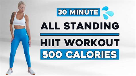 Min Intense All Standing Hiit Fat Burning Hiit Calories No