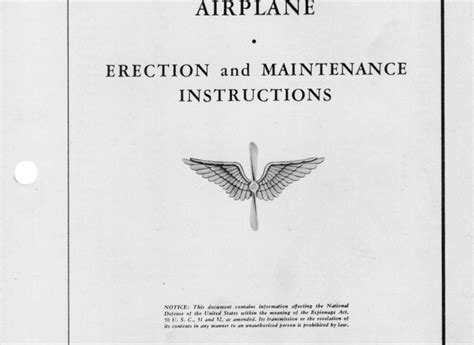 B F Usaaf Maintenance Cover Flight Manuals