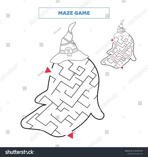 Find Your Way Out Maze Cute Stock Vector Royalty Free