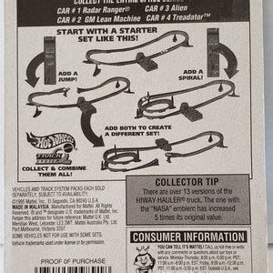 Hot Wheels Space Series Car Series Set Mint On Card Etsy