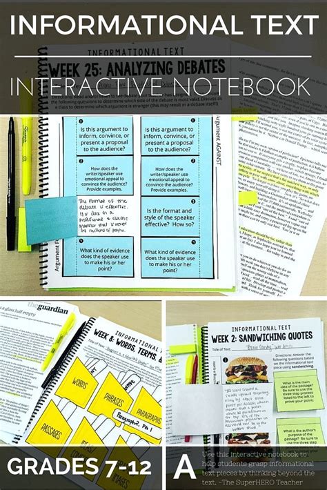 Informational Text Nonfiction Reading Comprehension Interactive