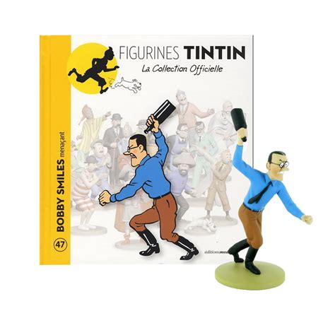 Tintin Figurine De Bobby Smiles Mena Ant Livret Passeport Cm