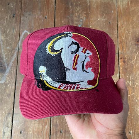 Vintage 90s FSU Big logo Snapback. any questions... - Depop