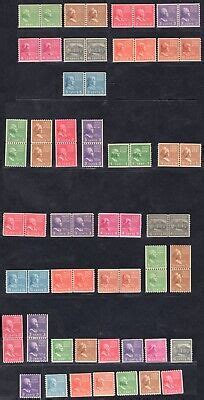 MOMEN US STAMPS 839 851 SINGLES PAIRS LINE PAIRS MINT OG NH VF