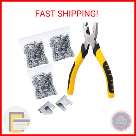 Naoedeah 900pcs Rabbit Chicken Wire Cage Clips With Fence Pliers Hog Rings And P Ebay