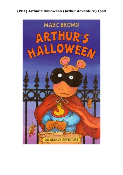 (PDF) Arthur's Halloween (Arthur Adventure) Ipad