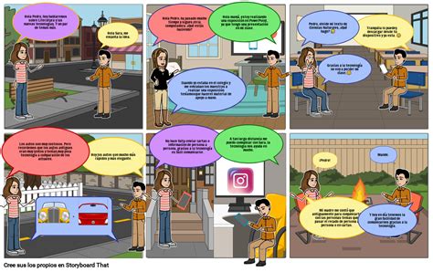 Las Redes Sociales Storyboard By 4bd5c3ec